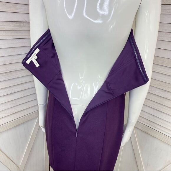 Max and Cleo Rhinestone Detail Strapless Sheath Dress Purple 2 - Picture 5 of 14